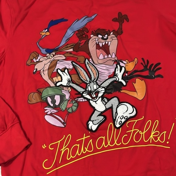 Freeze Max That’s All Folks Looney Tunes Long Sleeve Tee Size M - Picture 4 of 11